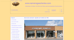 Desktop Screenshot of namensgeschenke.com